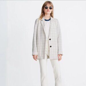 Madewell Dorset Blazer in Windowpane, Size Small